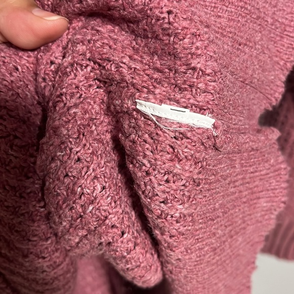 American Eagle Outfitters Waffle Knit Crew Sweater XS Oversized - Picture 4 of 6